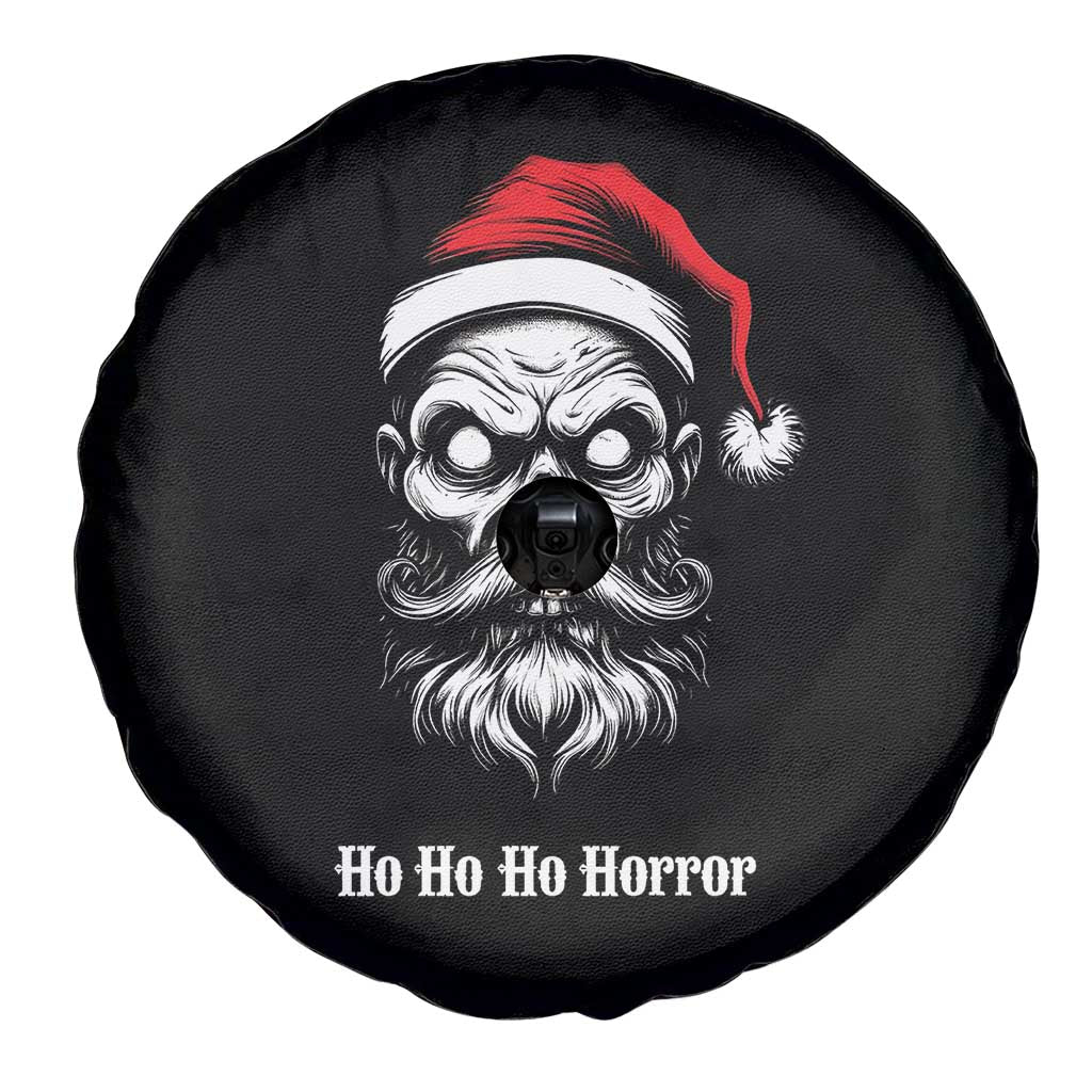 Creepy Christmas Skull Spare Tire Cover Ho Ho Ho Horror Santa Gothic Holiday - Wonder Print Shop