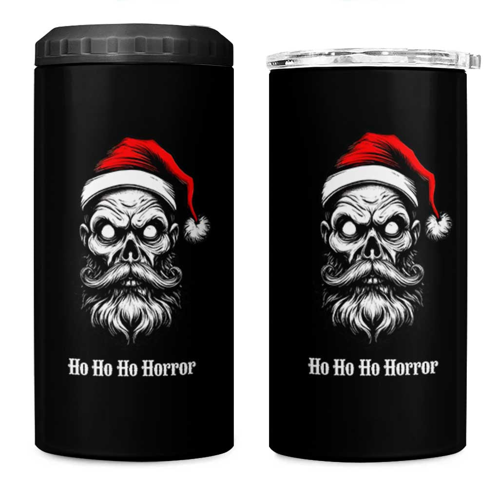 Creepy Christmas Skull 4 in 1 Can Cooler Tumbler Ho Ho Ho Horror Santa Gothic Holiday - Wonder Print Shop