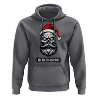 Creepy Christmas Skull Hoodie Ho Ho Ho Horror Santa Gothic Holiday - Wonder Print Shop