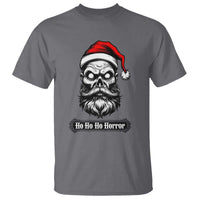 Creepy Christmas Skull T Shirt Ho Ho Ho Horror Santa Gothic Holiday - Wonder Print Shop