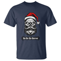 Creepy Christmas Skull T Shirt Ho Ho Ho Horror Santa Gothic Holiday - Wonder Print Shop