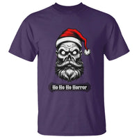 Creepy Christmas Skull T Shirt Ho Ho Ho Horror Santa Gothic Holiday - Wonder Print Shop
