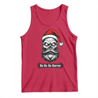 Creepy Christmas Skull Tank Top Ho Ho Ho Horror Santa Gothic Holiday - Wonder Print Shop