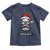 Creepy Christmas Skull Toddler T Shirt Ho Ho Ho Horror Santa Gothic Holiday - Wonder Print Shop