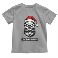 Creepy Christmas Skull Toddler T Shirt Ho Ho Ho Horror Santa Gothic Holiday - Wonder Print Shop
