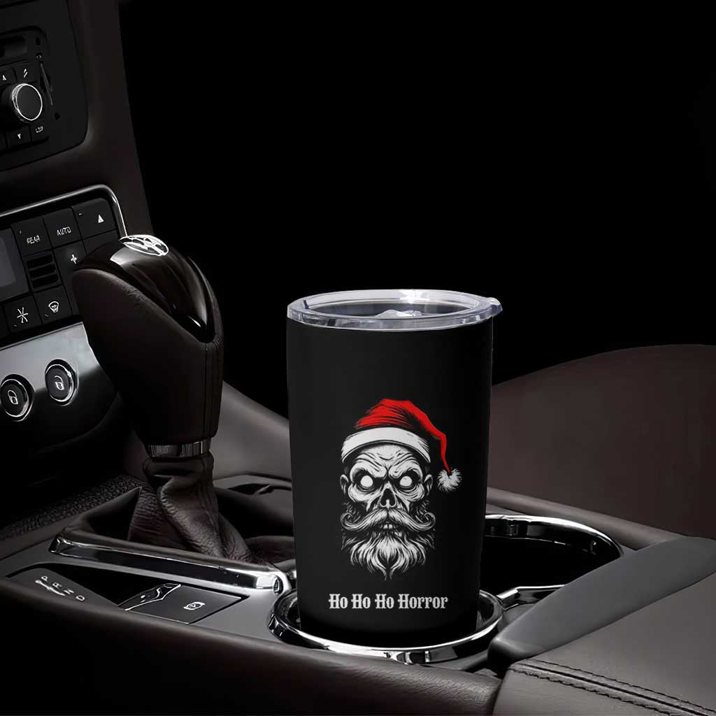 Creepy Christmas Skull Tumbler Cup Ho Ho Ho Horror Santa Gothic Holiday - Wonder Print Shop