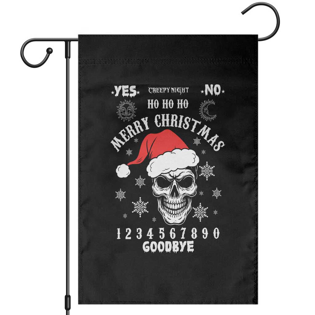 Dark Christmas Spirit Board Garden Flag Creepy Merry Xmas Skull and Ouija Horror Holiday - Wonder Print Shop