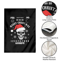 Dark Christmas Spirit Board Garden Flag Creepy Merry Xmas Skull and Ouija Horror Holiday - Wonder Print Shop