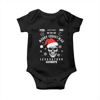 Dark Christmas Spirit Board Baby Onesie Creepy Merry Xmas Skull and Ouija Horror Holiday - Wonder Print Shop