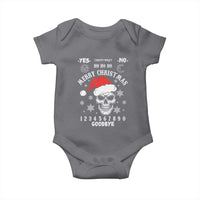 Dark Christmas Spirit Board Baby Onesie Creepy Merry Xmas Skull and Ouija Horror Holiday - Wonder Print Shop