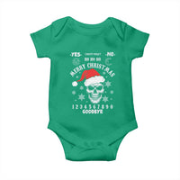 Dark Christmas Spirit Board Baby Onesie Creepy Merry Xmas Skull and Ouija Horror Holiday - Wonder Print Shop