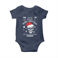 Dark Christmas Spirit Board Baby Onesie Creepy Merry Xmas Skull and Ouija Horror Holiday - Wonder Print Shop