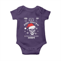 Dark Christmas Spirit Board Baby Onesie Creepy Merry Xmas Skull and Ouija Horror Holiday - Wonder Print Shop