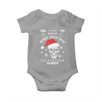 Dark Christmas Spirit Board Baby Onesie Creepy Merry Xmas Skull and Ouija Horror Holiday - Wonder Print Shop