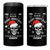 Dark Christmas Spirit Board 4 in 1 Can Cooler Tumbler Creepy Merry Xmas Skull and Ouija Horror Holiday - Wonder Print Shop