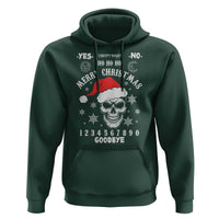 Dark Christmas Spirit Board Hoodie Creepy Merry Xmas Skull and Ouija Horror Holiday - Wonder Print Shop