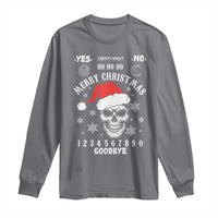 Dark Christmas Spirit Board Long Sleeve Shirt Creepy Merry Xmas Skull and Ouija Horror Holiday - Wonder Print Shop
