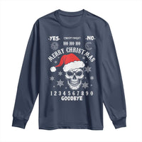 Dark Christmas Spirit Board Long Sleeve Shirt Creepy Merry Xmas Skull and Ouija Horror Holiday - Wonder Print Shop