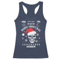 Dark Christmas Spirit Board Racerback Tank Top Creepy Merry Xmas Skull and Ouija Horror Holiday - Wonder Print Shop