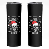 Dark Christmas Spirit Board Skinny Tumbler Creepy Merry Xmas Skull and Ouija Horror Holiday - Wonder Print Shop