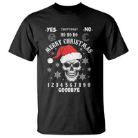 Dark Christmas Spirit Board T Shirt Creepy Merry Xmas Skull and Ouija Horror Holiday - Wonder Print Shop