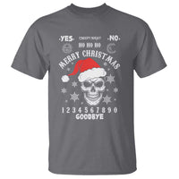Dark Christmas Spirit Board T Shirt Creepy Merry Xmas Skull and Ouija Horror Holiday - Wonder Print Shop