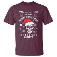 Dark Christmas Spirit Board T Shirt Creepy Merry Xmas Skull and Ouija Horror Holiday - Wonder Print Shop