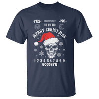 Dark Christmas Spirit Board T Shirt Creepy Merry Xmas Skull and Ouija Horror Holiday - Wonder Print Shop