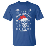 Dark Christmas Spirit Board T Shirt Creepy Merry Xmas Skull and Ouija Horror Holiday - Wonder Print Shop