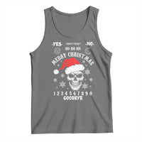 Dark Christmas Spirit Board Tank Top Creepy Merry Xmas Skull and Ouija Horror Holiday - Wonder Print Shop
