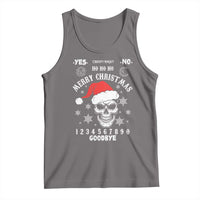 Dark Christmas Spirit Board Tank Top Creepy Merry Xmas Skull and Ouija Horror Holiday - Wonder Print Shop
