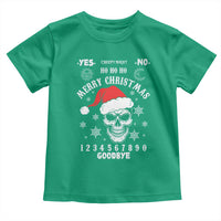 Dark Christmas Spirit Board Toddler T Shirt Creepy Merry Xmas Skull and Ouija Horror Holiday - Wonder Print Shop