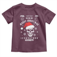 Dark Christmas Spirit Board Toddler T Shirt Creepy Merry Xmas Skull and Ouija Horror Holiday - Wonder Print Shop