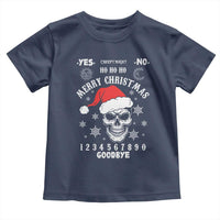 Dark Christmas Spirit Board Toddler T Shirt Creepy Merry Xmas Skull and Ouija Horror Holiday - Wonder Print Shop