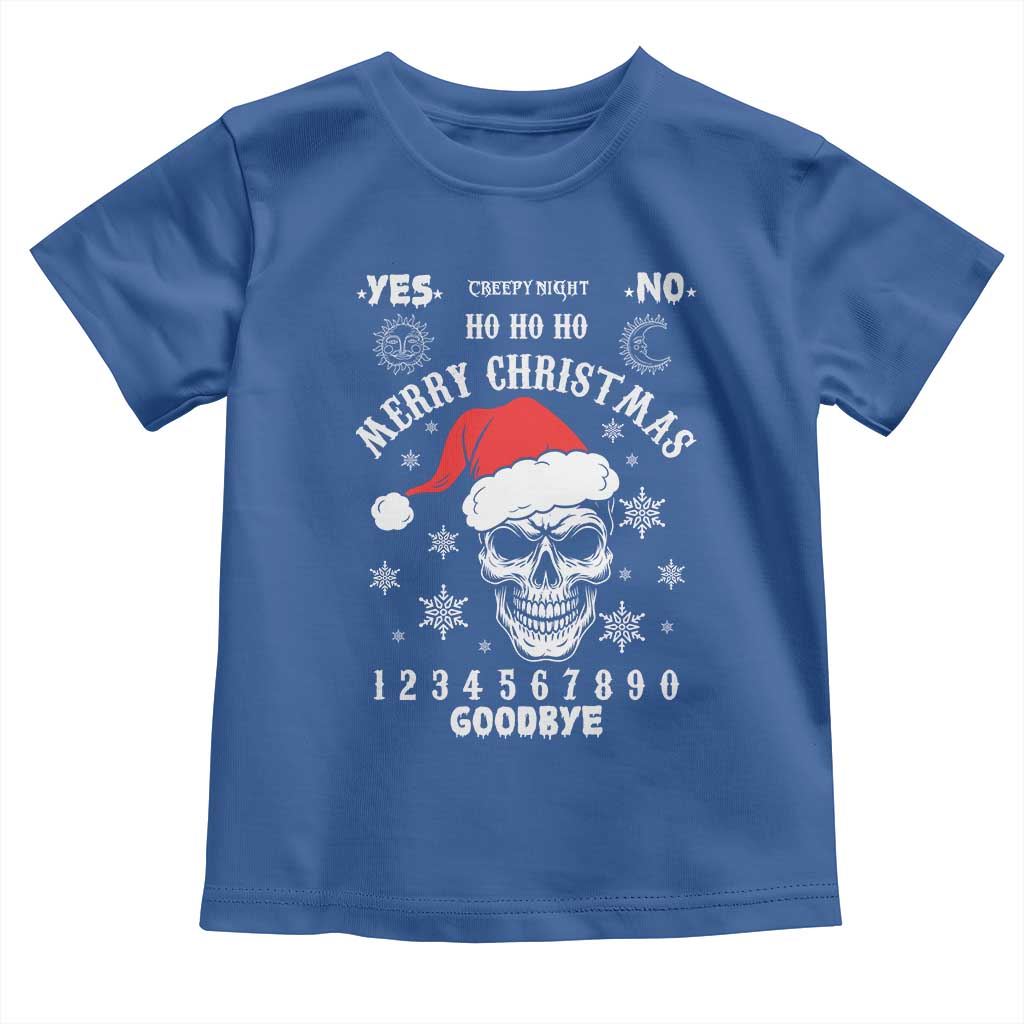 Dark Christmas Spirit Board Toddler T Shirt Creepy Merry Xmas Skull and Ouija Horror Holiday - Wonder Print Shop