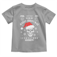 Dark Christmas Spirit Board Toddler T Shirt Creepy Merry Xmas Skull and Ouija Horror Holiday - Wonder Print Shop