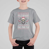 Deck The Halls With Skulls and Bodies T Shirt For Kid Viking Christmas Fa La La Valhalla - Wonder Print Shop