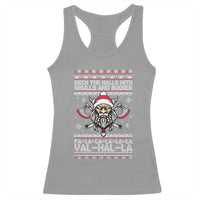 Deck The Halls With Skulls and Bodies Racerback Tank Top Viking Christmas Fa La La Valhalla - Wonder Print Shop