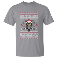 Deck The Halls With Skulls and Bodies T Shirt Viking Christmas Fa La La Valhalla - Wonder Print Shop