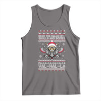Deck The Halls With Skulls and Bodies Tank Top Viking Christmas Fa La La Valhalla - Wonder Print Shop