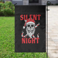 Silent Night Skull Christmas Garden Flag Creepy Santa Gothic Holiday - Wonder Print Shop