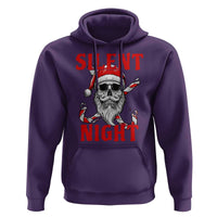 Silent Night Skull Christmas Hoodie Creepy Santa Gothic Holiday - Wonder Print Shop
