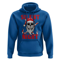 Silent Night Skull Christmas Hoodie Creepy Santa Gothic Holiday - Wonder Print Shop