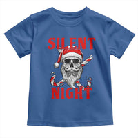 Silent Night Skull Christmas Toddler T Shirt Creepy Santa Gothic Holiday - Wonder Print Shop
