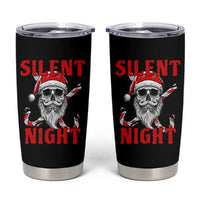 Silent Night Skull Christmas Tumbler Cup Creepy Santa Gothic Holiday - Wonder Print Shop
