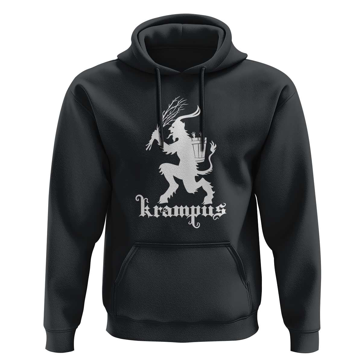Mythical Krampus Hoodie Scary Christmas Horror Occult Holiday Eastern Folklore