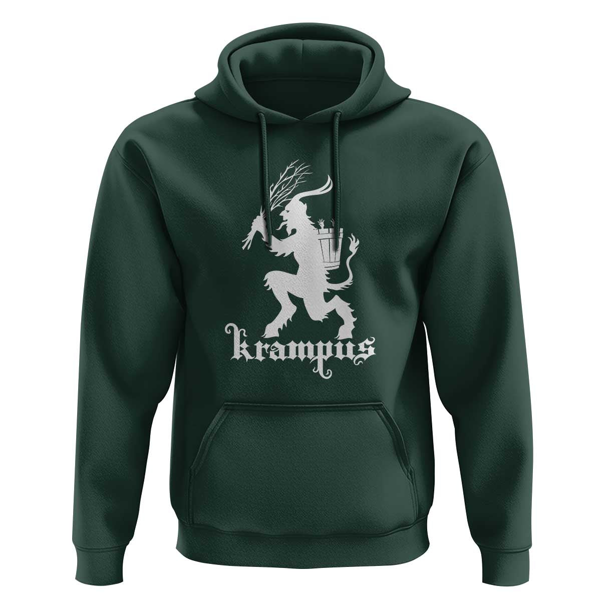 Mythical Krampus Hoodie Scary Christmas Horror Occult Holiday Eastern Folklore