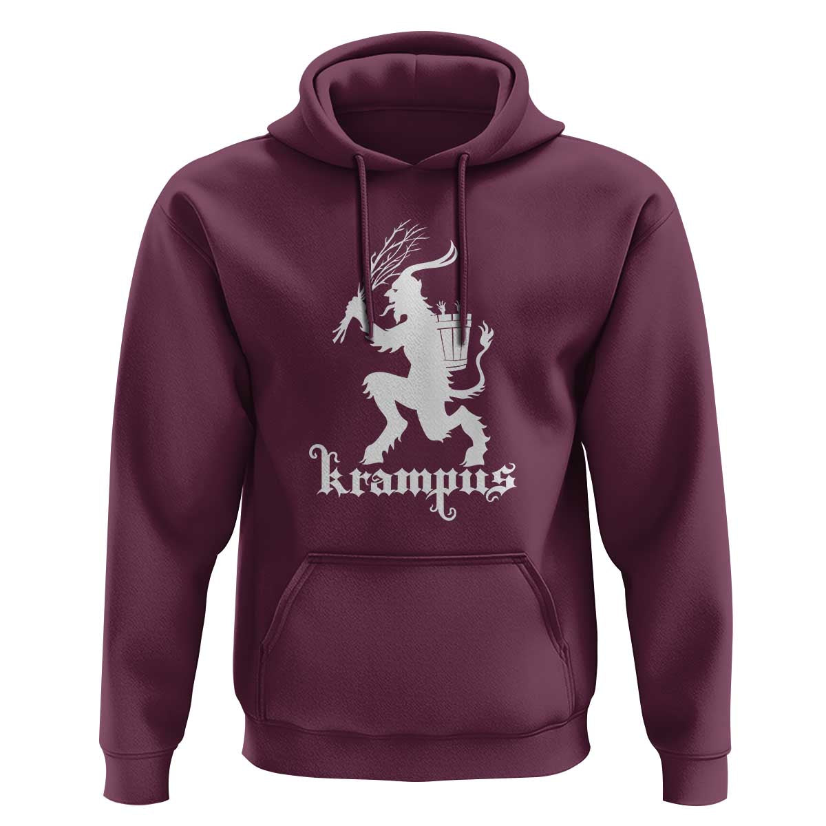 Mythical Krampus Hoodie Scary Christmas Horror Occult Holiday Eastern Folklore