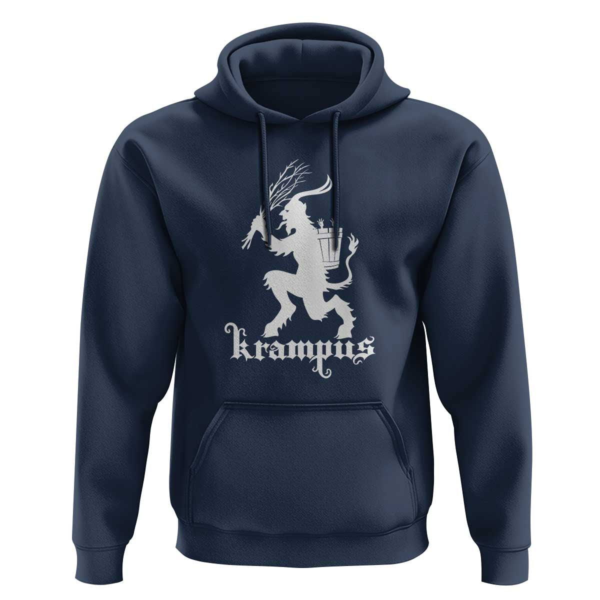 Mythical Krampus Hoodie Scary Christmas Horror Occult Holiday Eastern Folklore