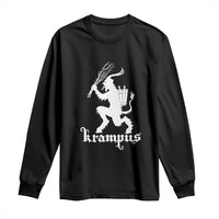 Mythical Krampus Long Sleeve Shirt Scary Christmas Horror Occult Holiday Eastern Folklore